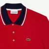 Regular Fit Stretch Bomuld Piqué Poloshirt med kontrastkrave