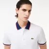 Regular Fit Stretch Bomuld Piqué Poloshirt med kontrastkrave