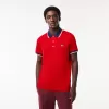Regular Fit Stretch Bomuld Piqué Poloshirt med kontrastkrave