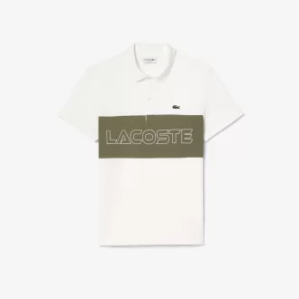 Regular Fit Stretch Piqué Colourblock Polo Shirt