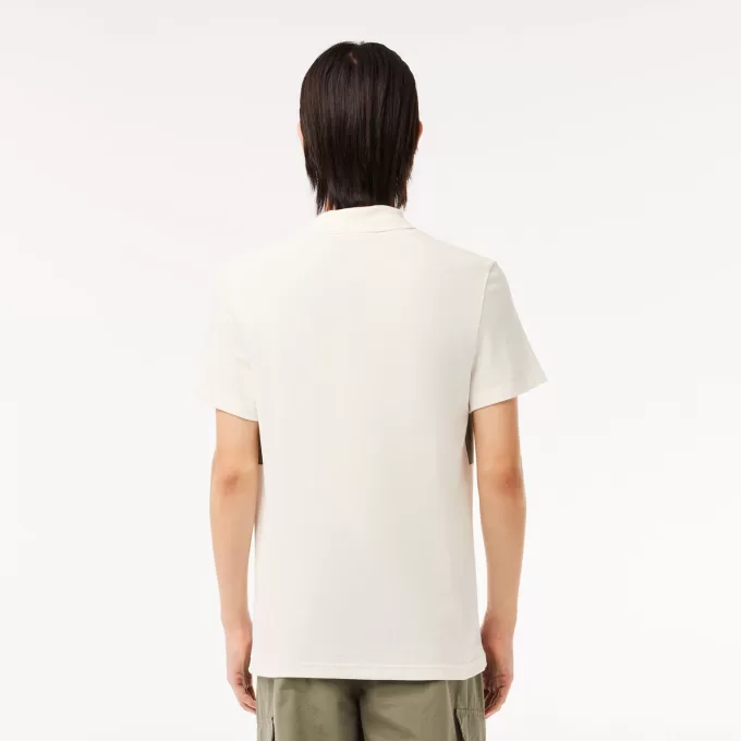 Regular Fit Stretch Piqué Colourblock Polo Shirt