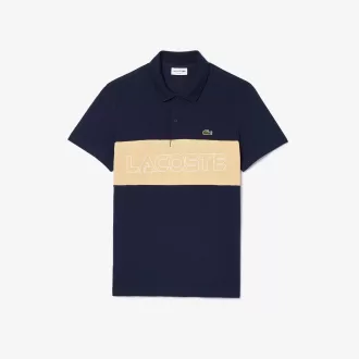 Regular Fit Stretch Pique Colourblock poloshirt