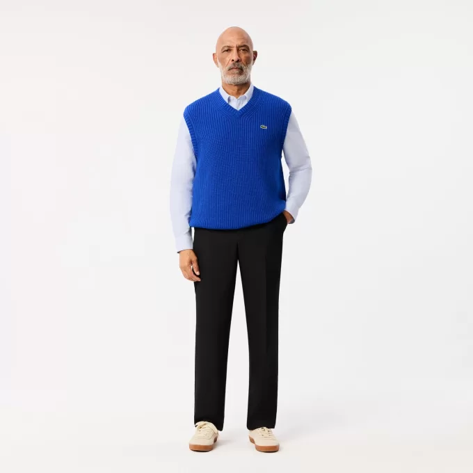 Regular Fit Stribet Oxford Pocket Shirt