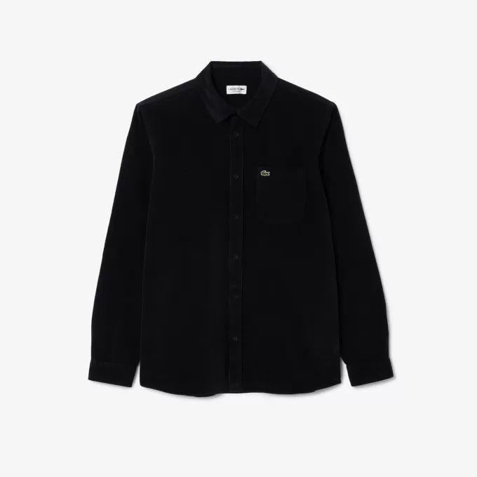 Regular Fit Velourskjorte