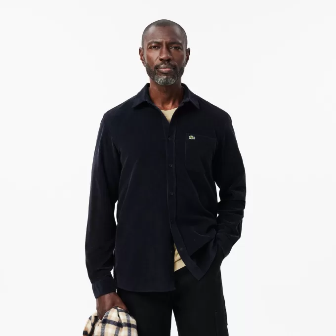Regular Fit Velourskjorte
