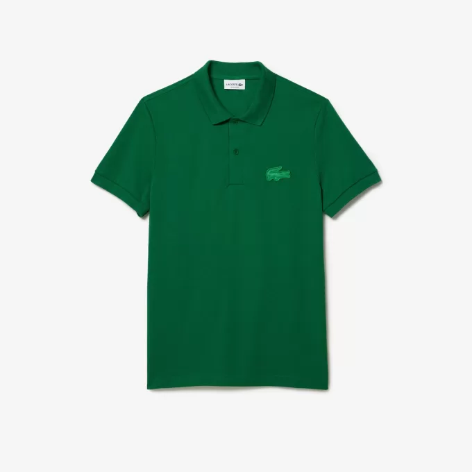 Regular Fit quiltet krokodille-poloshirt