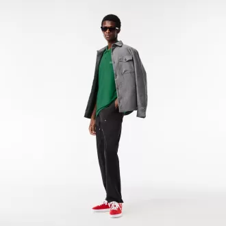 Regular Fit quiltet krokodille-poloshirt