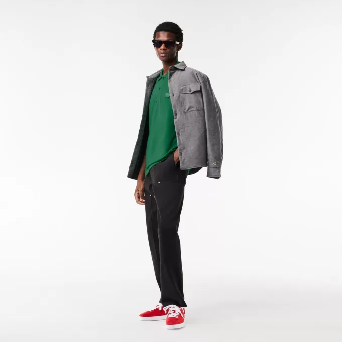 Regular Fit quiltet krokodille-poloshirt