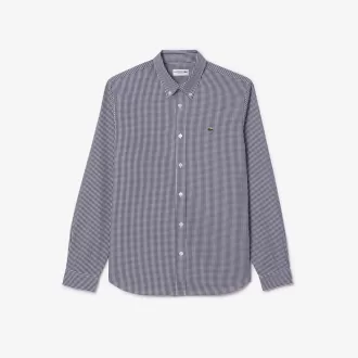 Regular Fit ternet bomuldsskjorte