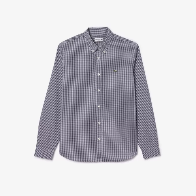 Regular Fit ternet bomuldsskjorte