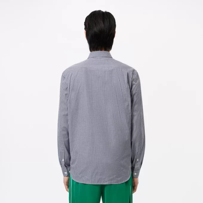 Regular Fit ternet bomuldsskjorte