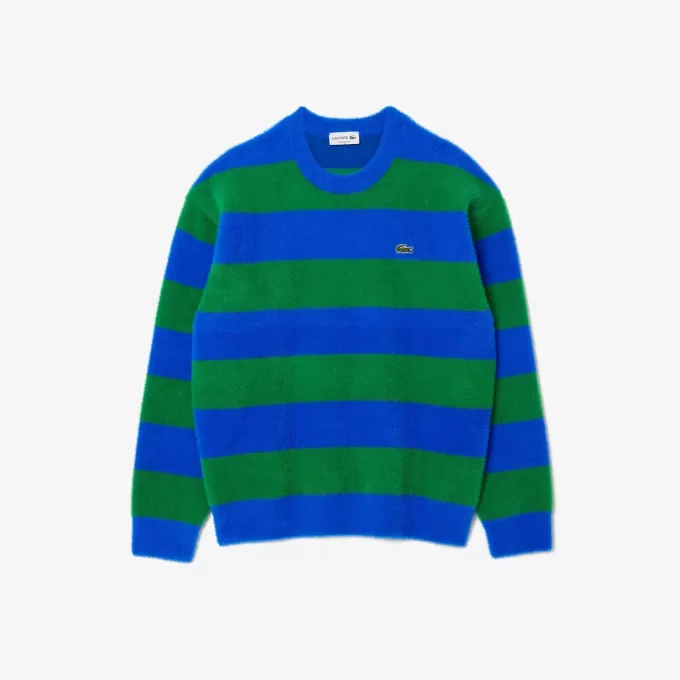 Relaxed Fit Fuzzy Knit Sweater