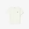 Ribbet T-shirt i bomuld
