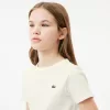 Ribbet T-shirt i bomuld