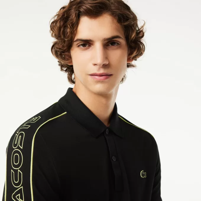 Slim Fit Lacoste Movement Polo Shirt Teknisk Piqué