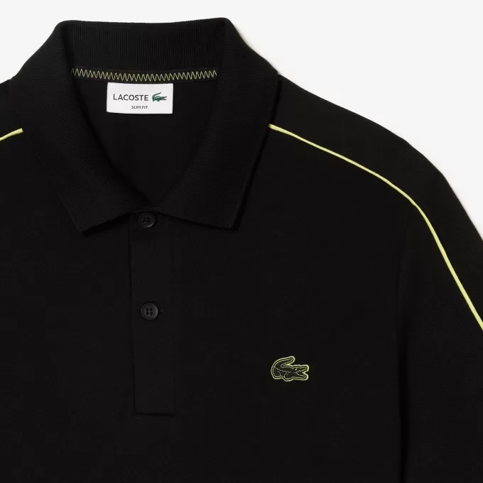 Slim Fit Lacoste Movement Polo Shirt Teknisk Piqué