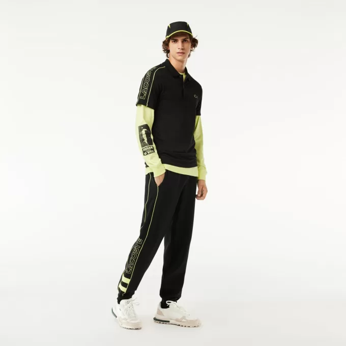 Slim Fit Lacoste Movement Polo Shirt Teknisk Piqué