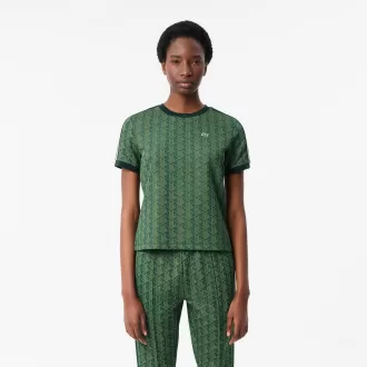 Slim Fit Monogram Jacquard T-shirt