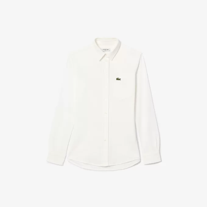 Slim Fit Piqué Pocket Accent-skjorte