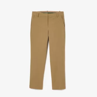Slim Fit Stretch Bomuld Chinos til kvinder