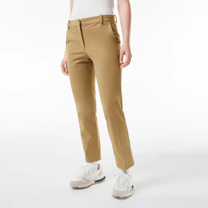 Slim Fit Stretch Bomuld Chinos til kvinder