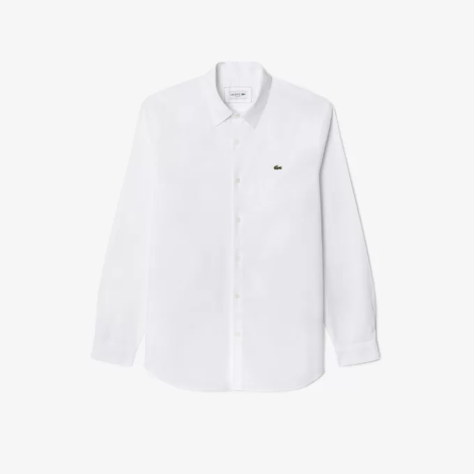 Slim Fit Stretch Bomuld Poplin skjorte