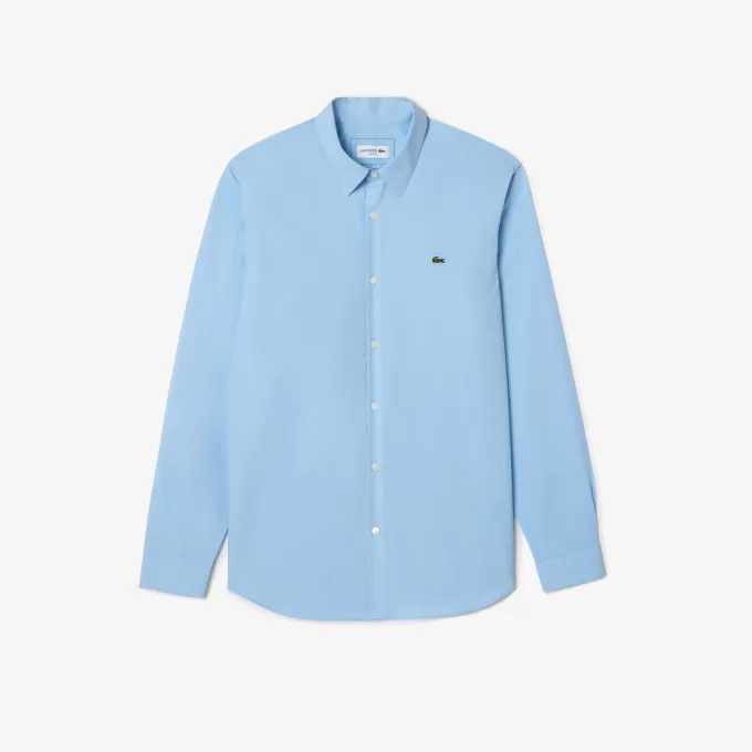 Slim Fit Stretch Bomuld Poplin skjorte