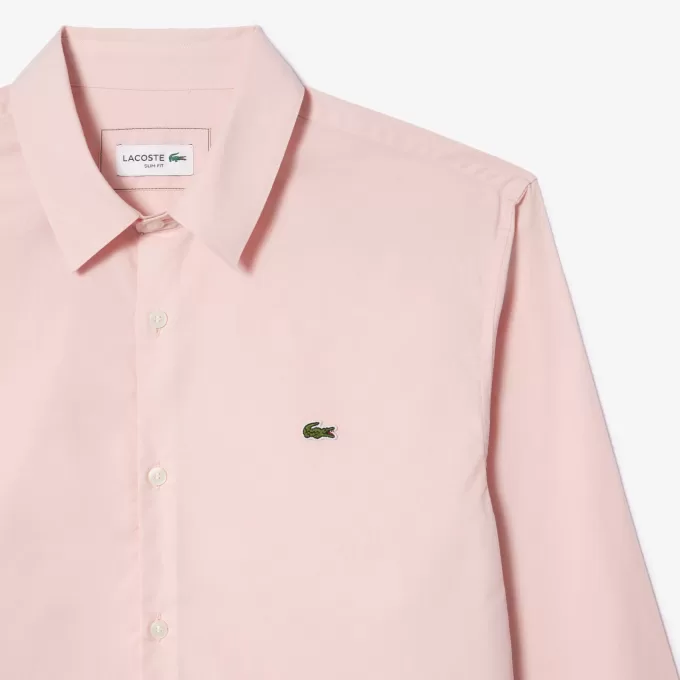 Slim Fit Stretch Bomuld Poplin skjorte