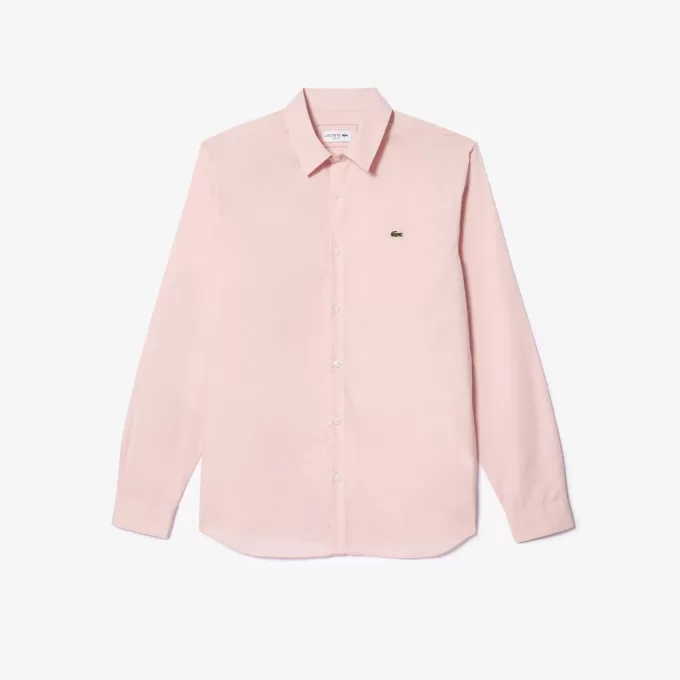 Slim Fit Stretch Bomuld Poplin skjorte