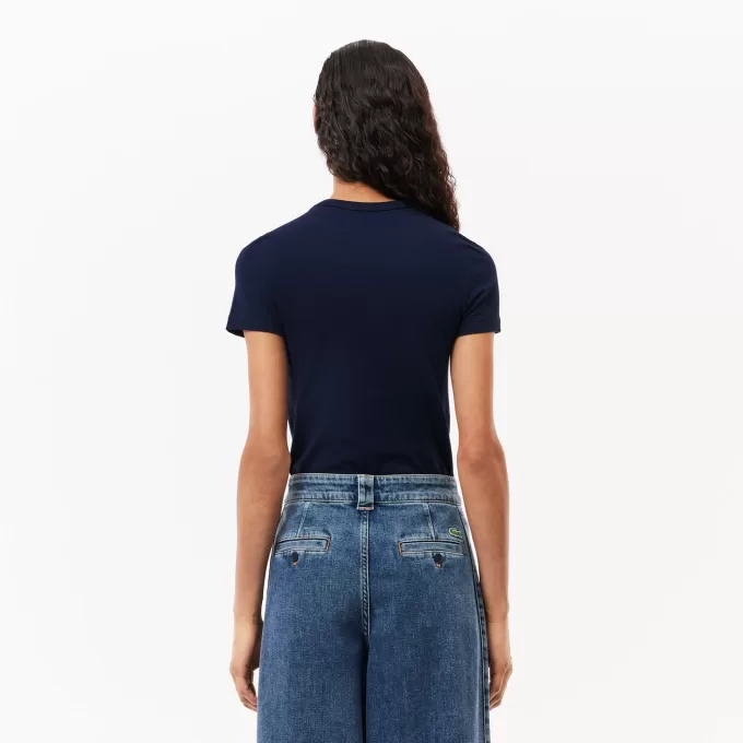 Slim Fit Stretch Bomuld T-shirt