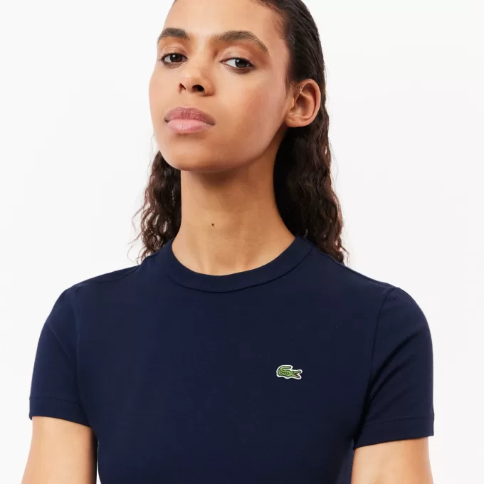 Slim Fit Stretch Bomuld T-shirt