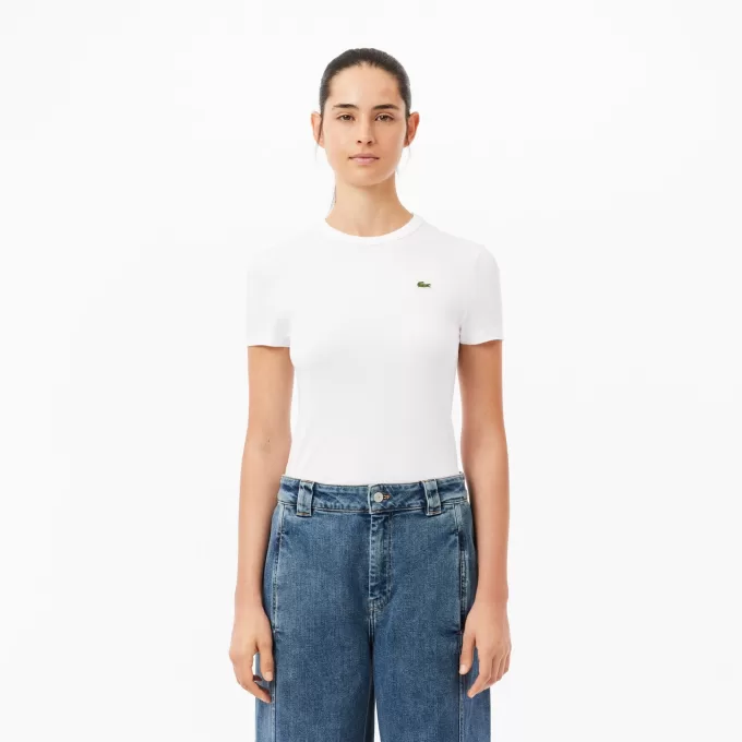 Slim Fit Stretch Bomuld T-shirt