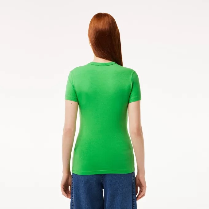 Slim Fit Stretch Bomuld T-shirt
