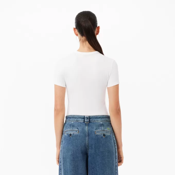 Slim Fit Stretch Bomuld T-shirt