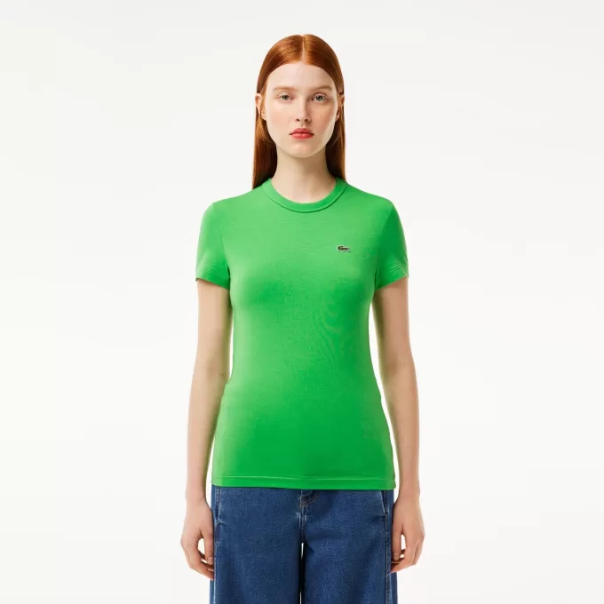 Slim Fit Stretch Bomuld T-shirt