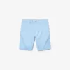Slim Fit Stretch Gabardine Bermuda-shorts til mænd