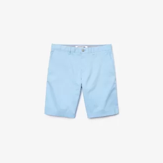 Slim Fit Stretch Gabardine Bermuda-shorts til mænd