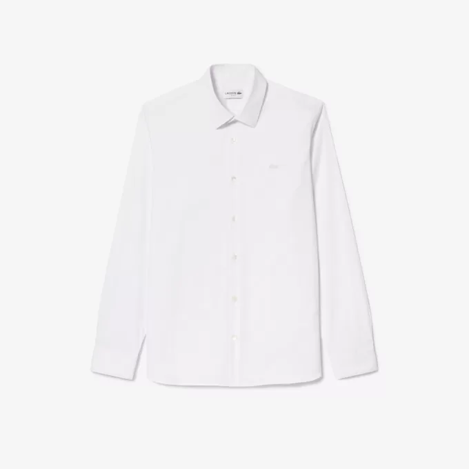 Slim Fit Stretch Poplin skjorte