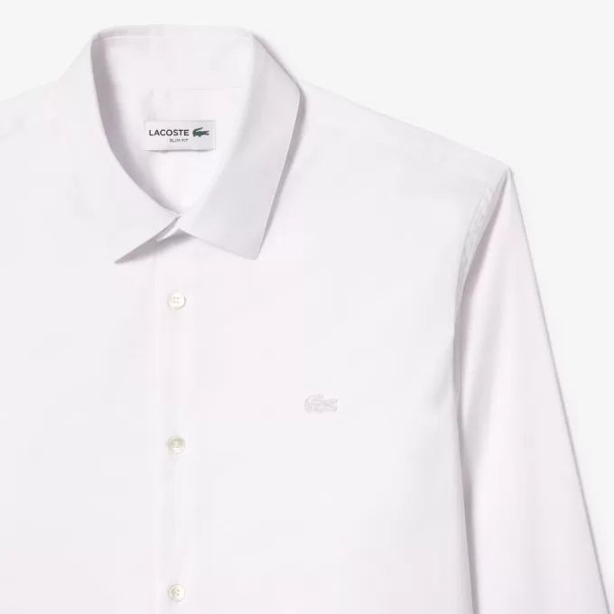 Slim Fit Stretch Poplin skjorte