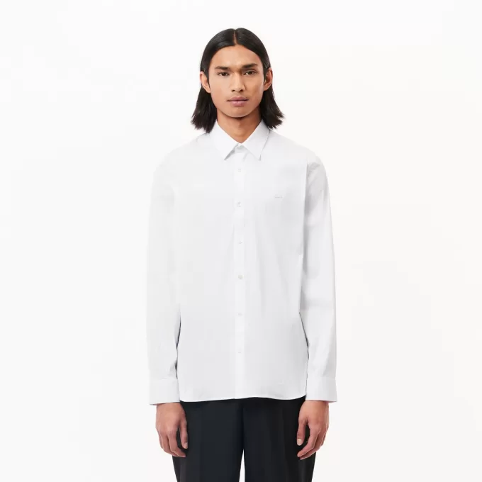 Slim Fit Stretch Poplin skjorte