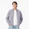 Slim Fit Stribet Stretch Poplin skjorte