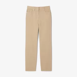Slim Fit denimbukser med høj talje