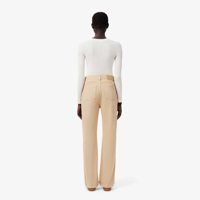 Slim Fit denimbukser med høj talje