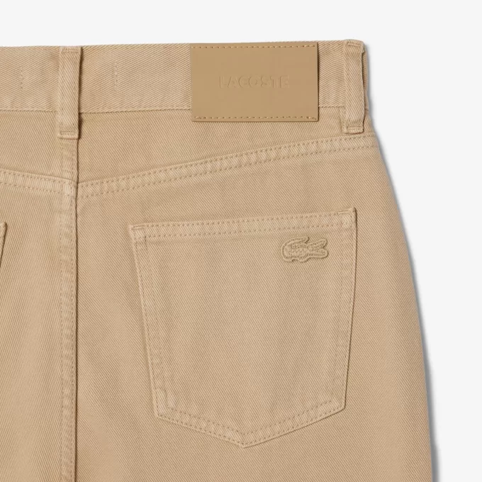 Slim Fit denimbukser med høj talje