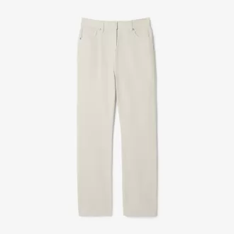 Slim Fit denimbukser med høj talje