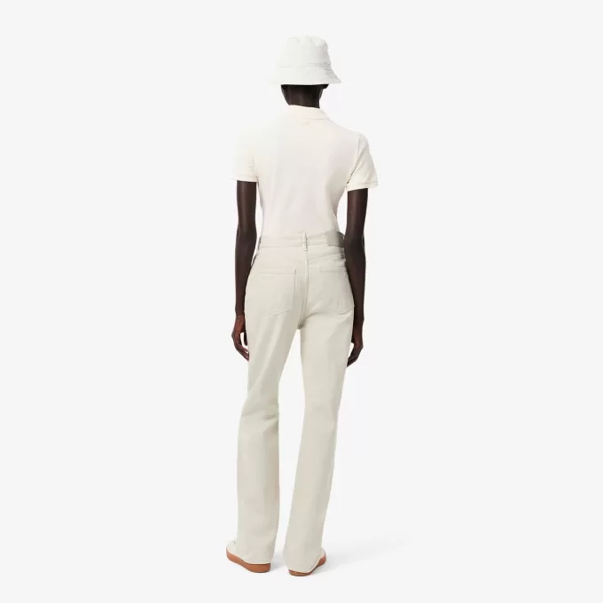 Slim Fit denimbukser med høj talje