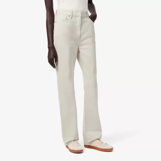 Slim Fit denimbukser med høj talje