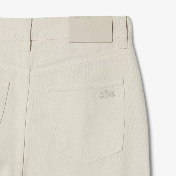 Slim Fit denimbukser med høj talje