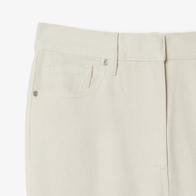 Slim Fit denimbukser med høj talje