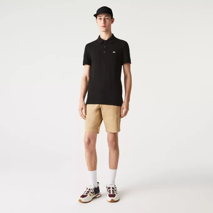 Slim fit Stretch Bomuld Piqué Grå Crocodile Polo Shirt